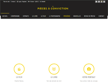 Tablet Screenshot of pieces-a-conviction.com